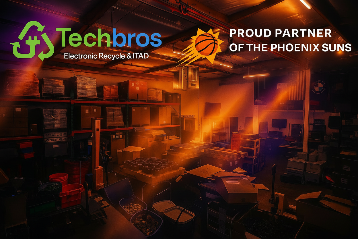Techbros® IT asset disposition company announces Phoenix Suns partnership for electronics recycling awareness