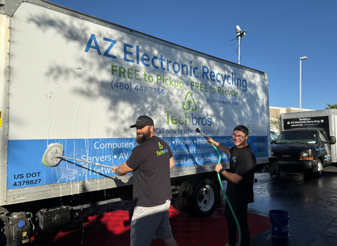 Techbros® electronics recycling and ITAD team at community youth mentorship event in Arizona